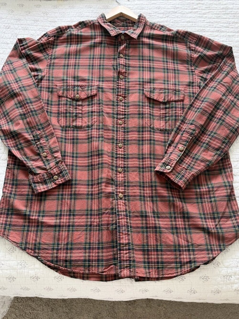 Polo Ralph Lauren Plaid Flannel Work Shirt 3XLT Big & Tall